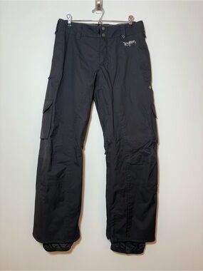 Burton Mens Snowboard Pants Black Cargo Size Large Ski Winter Mountain Sz M